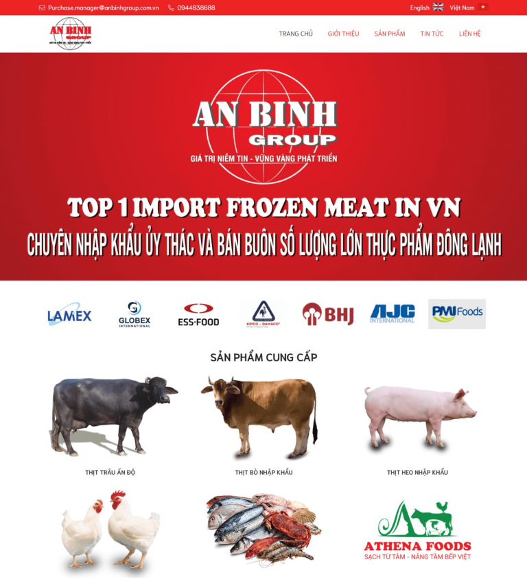 Website tập đoàn An Bình Group