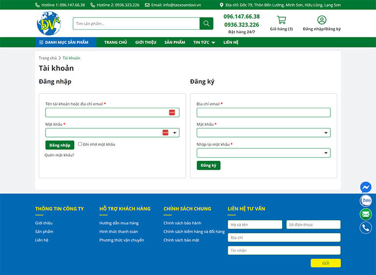 Website bán hàng của tập đoàn tảo xoắn Đại Việt (10)