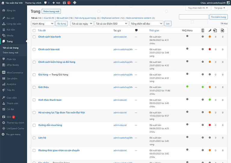 Website bán hàng của tập đoàn tảo xoắn Đại Việt (11)