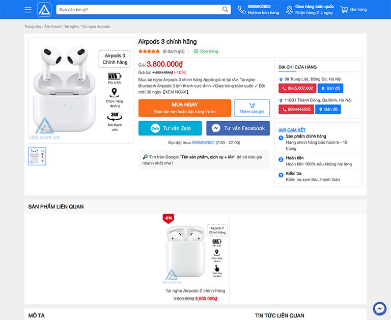 website bán phụ kiện Apple và đồ công nghệ (04)