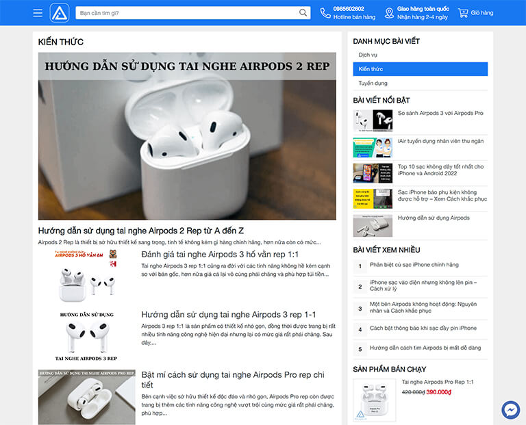website bán phụ kiện Apple và đồ công nghệ (07)