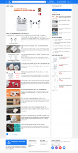 Website bán phụ kiện Apple và đồ công nghệ