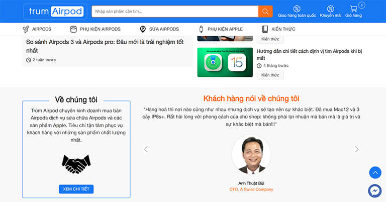 Website bán Airpods và phụ kiện Apple (11)