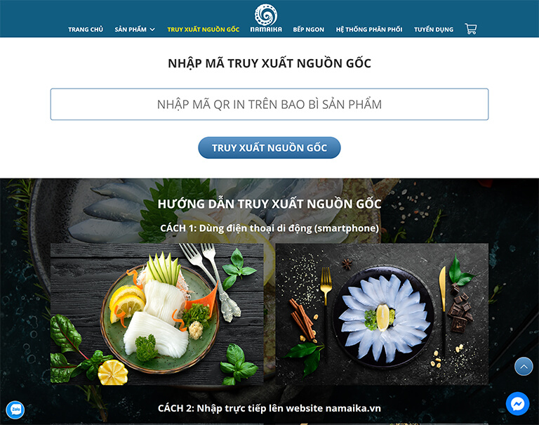 Website bán mực ăn liền của nhãn hiệu Namaika (07)