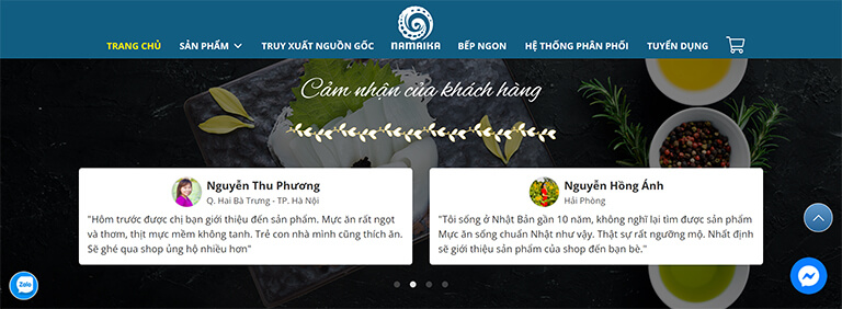 Website bán mực ăn liền của nhãn hiệu Namaika (08)