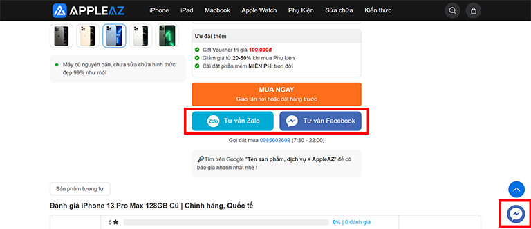 Dự án thiết kế Website chuyên bán điện thoại và cung cấp dịch vụ Apple (08)