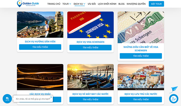 Website du lịch Golden Guide Travel (03)