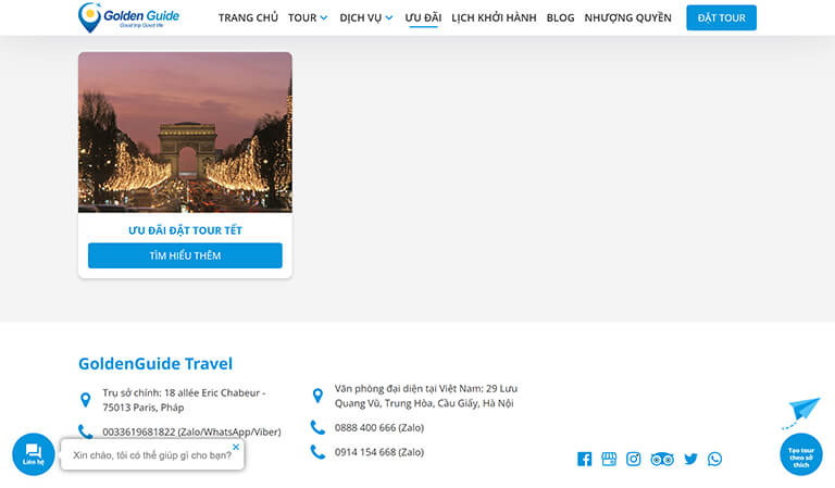 Website du lịch Golden Guide Travel (04)