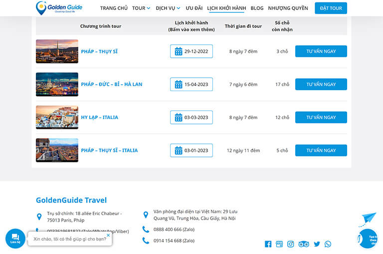 Website du lịch Golden Guide Travel (05)