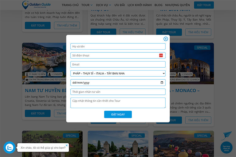 Website du lịch Golden Guide Travel (07)