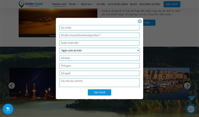 Website du lịch Golden Guide Travel (12)